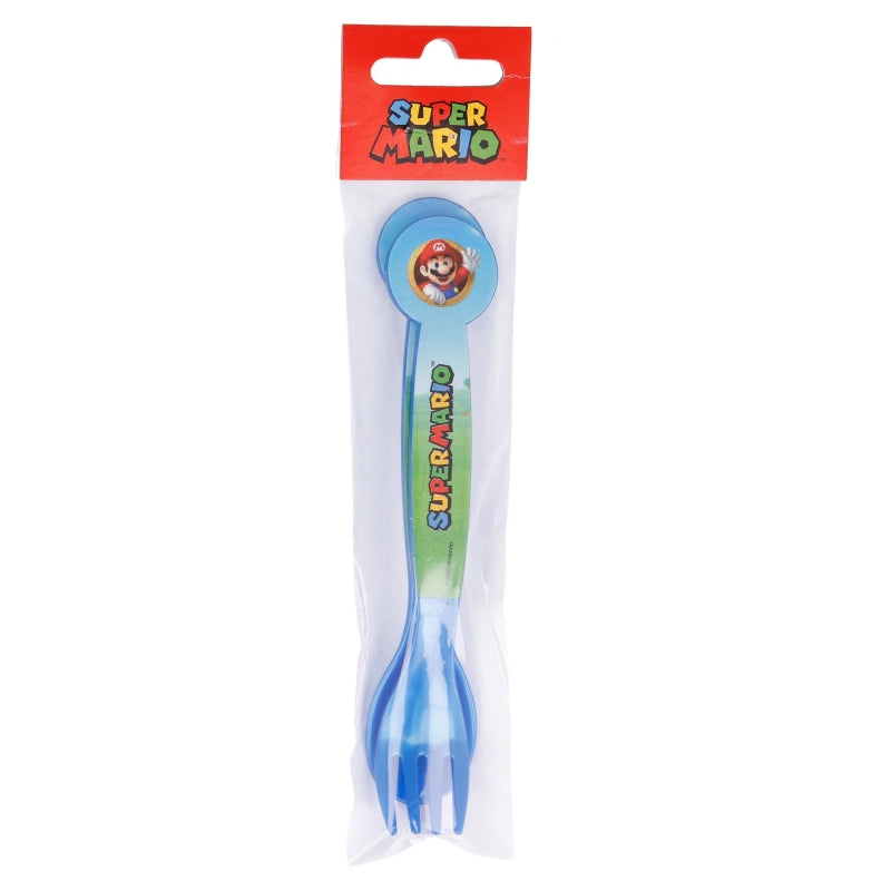 STOR 2 PCS PP CUTLERY SET IN POLYBAG SUPER MARIO