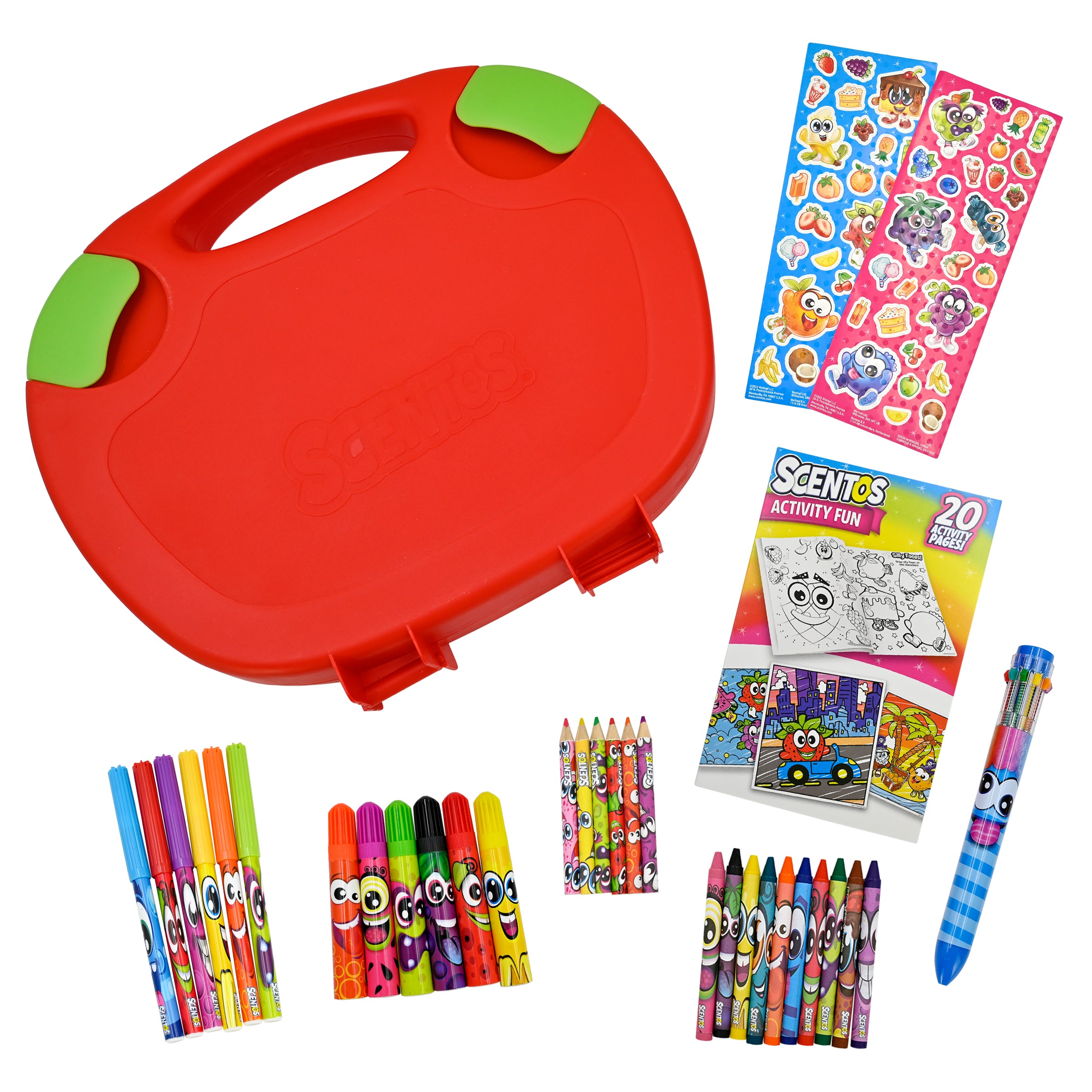 SCENTOS Scented Markers Activity On-The-Go Carry Case