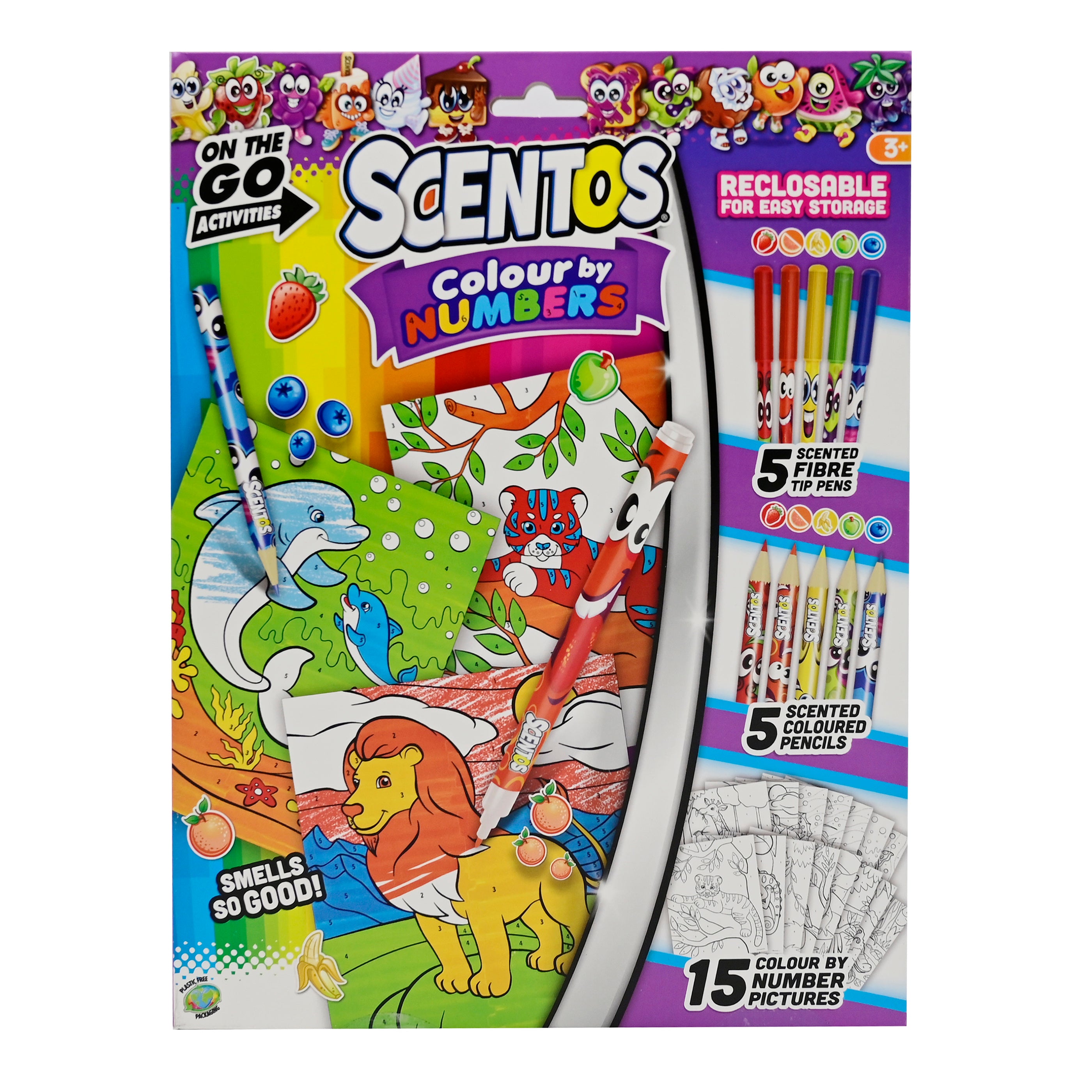 Scentos On The Go Activity Set  COLOUR BY NUMBERS