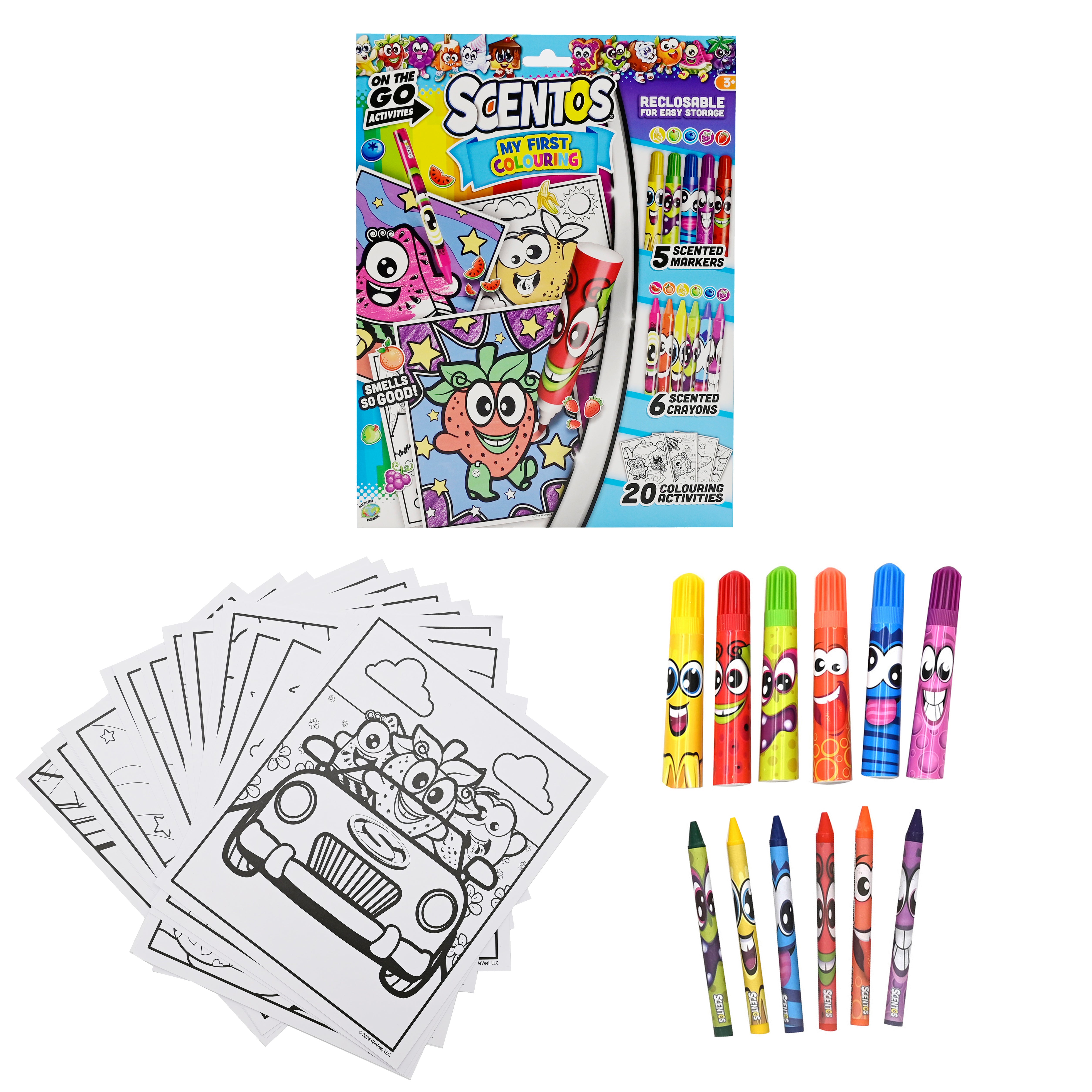 Scentos On The Go Activity Set MY First Colouring