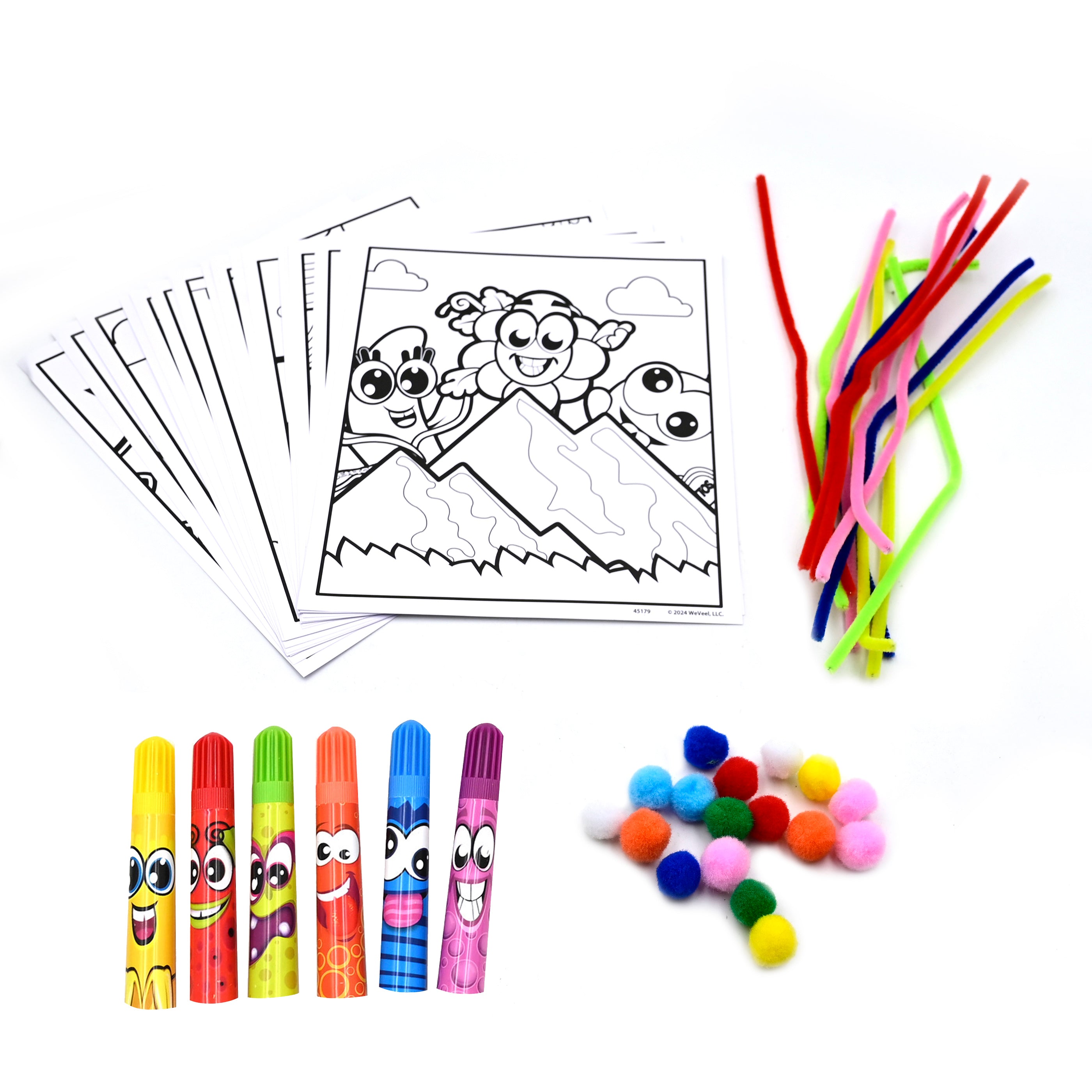 WeVeel Scentos On The Go Activity Set CRAFTY PICTURES