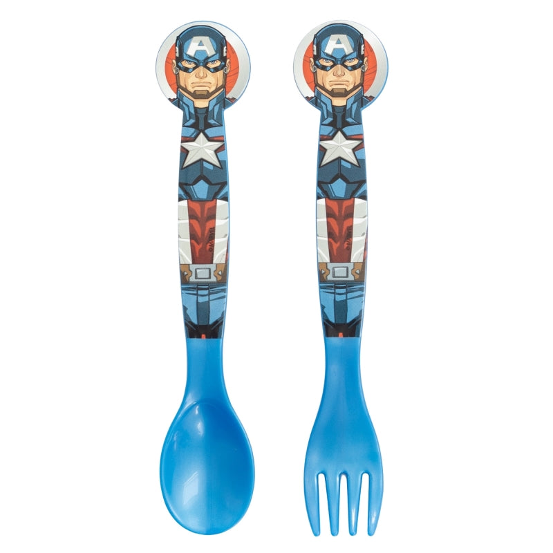 STOR 2 PCS PP CUTLERY SET IN POLYBAG AVENGERS HERALDIC ARMY