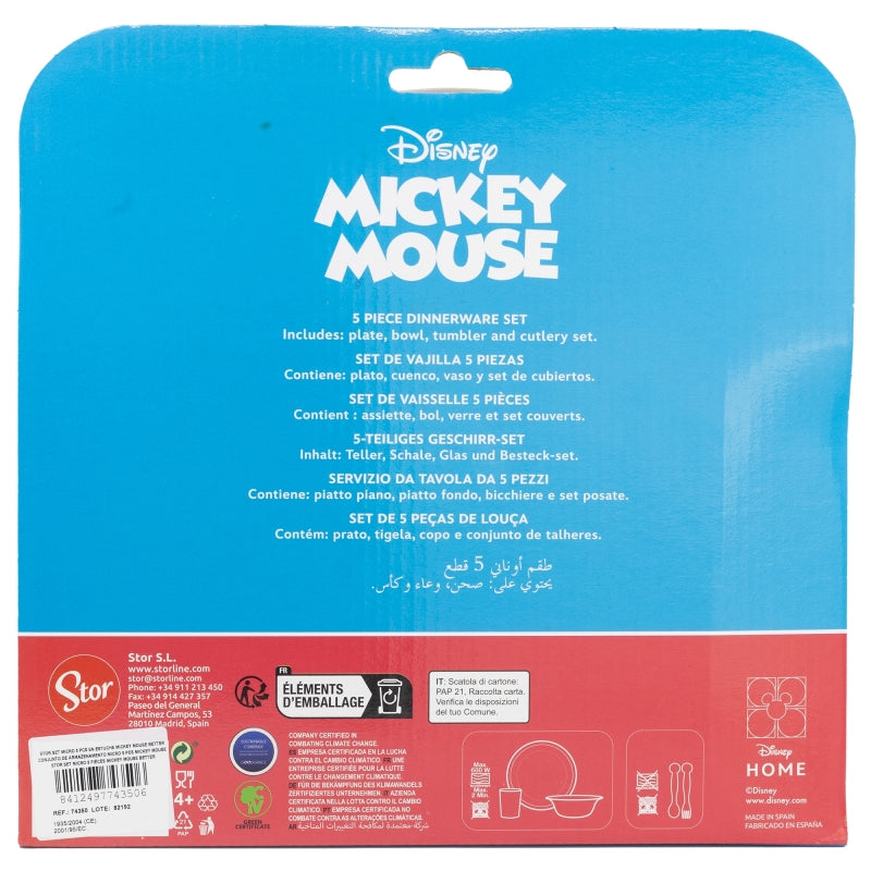 STOR 5 PCS KIDS MICRO SET MICKEY MOUSE BETTER TOGETHER