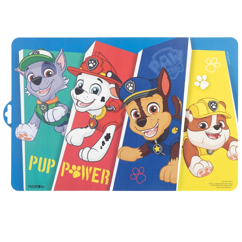 STOR EASY OFFSET PLACEMAT PAW PATROL PUP POWER