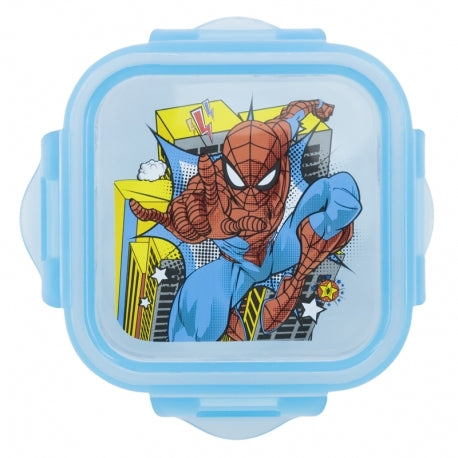 STOR SQUARE HERMETIC FOOD CONTAINER 290 ML SPIDERMAN MIDNIGHT FLYER