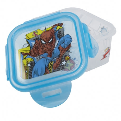 STOR SQUARE HERMETIC FOOD CONTAINER 290 ML SPIDERMAN MIDNIGHT FLYER