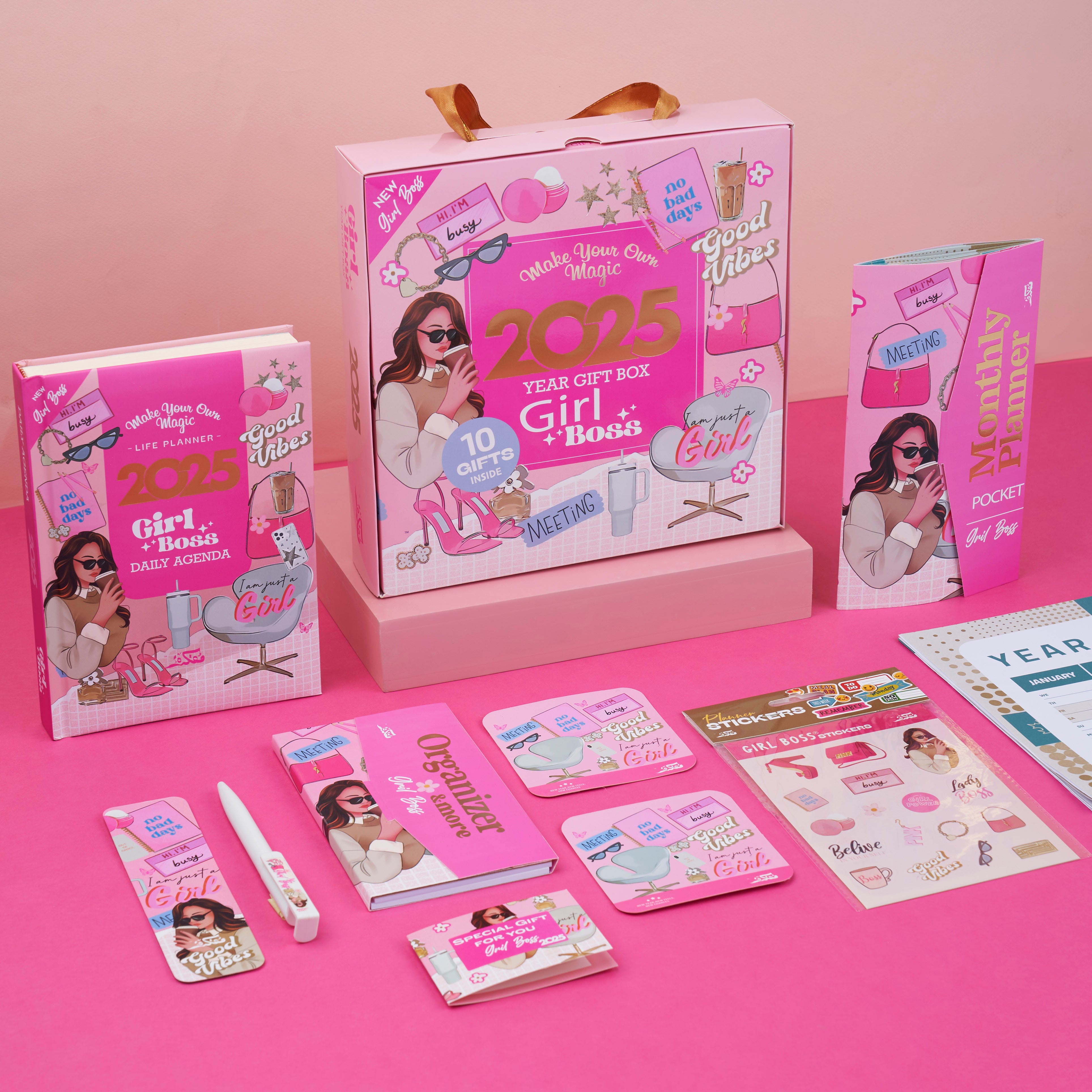 Agenda Gift Set 2025 - Girl boss