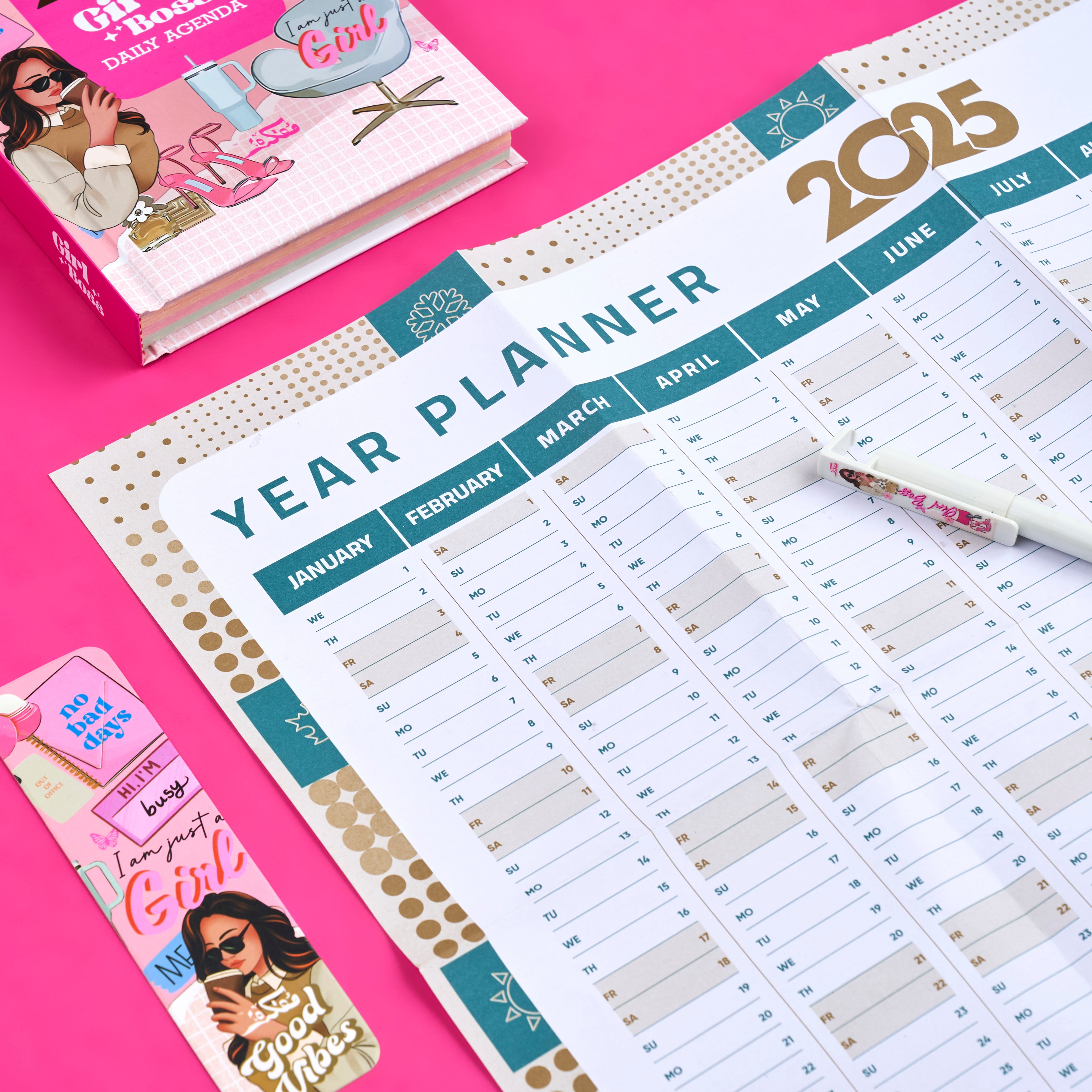 Agenda Gift Set 2025 - Girl boss