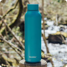 QUOKKA THERMAL SS BOTTLE SOLID MIDNIGHT GREEN 630 ML