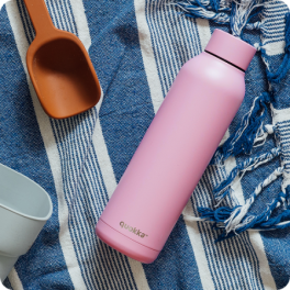 QUOKKA THERMAL SS BOTTLE SOLID BLOSSOM PINK 630 ML