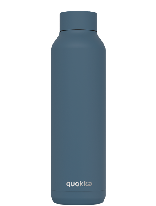 QUOKKA THERMAL SS BOTTLE SOLID STONE BLUE 630 ML