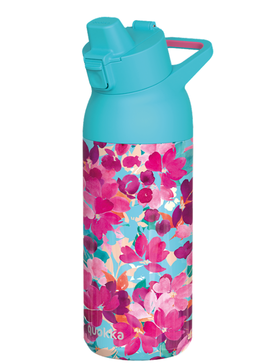 QUOKKA THERMAL SS SIPPER BOTTLE TIDE FLORAL JUMBLE 700 ML