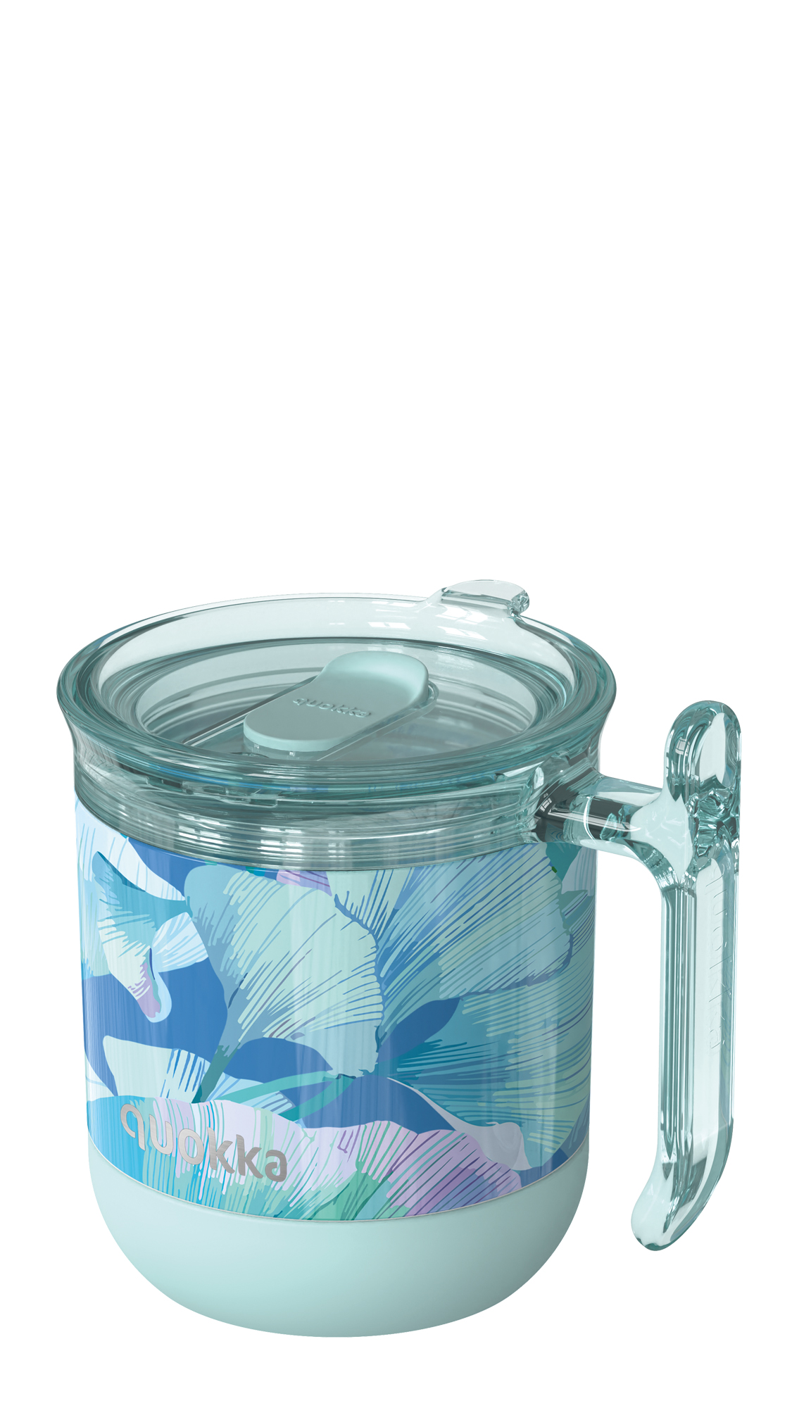 QUOKKA DROP SAFE THERMAL SS MUG WAVE GINKGO LEAVES 260 ML