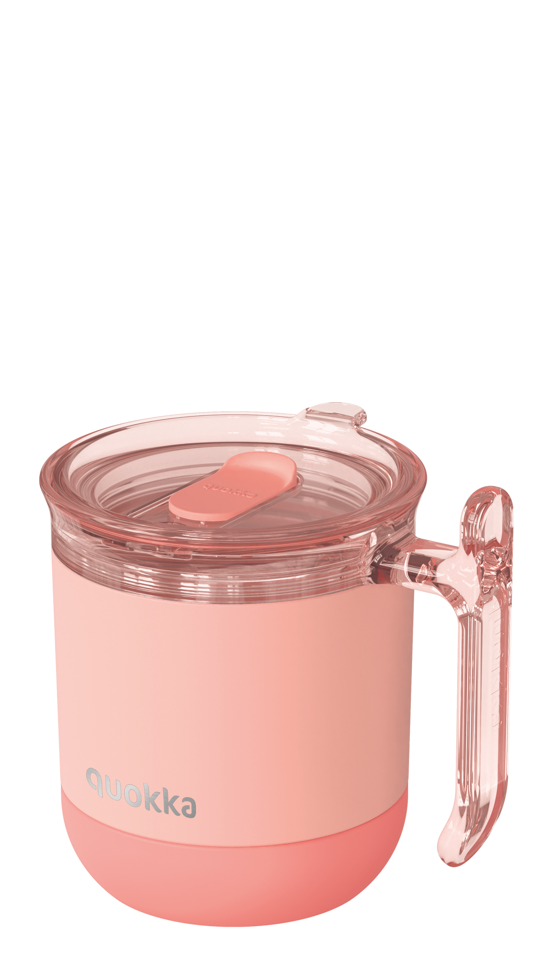 QUOKKA DROP SAFE THERMAL SS MUG WAVE PEACHY PINK 260 ML