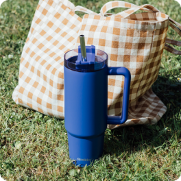 QUOKKA THERMAL SS MUG STREAM DUSK BLUE 950 ML