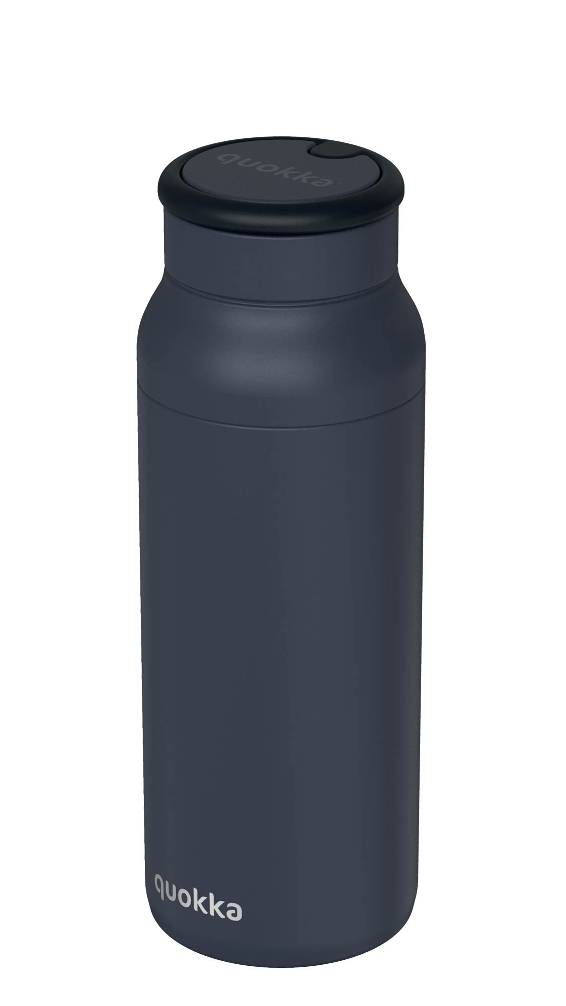 QUOKKA THERMAL SS BOTTLE WITH SILICONE HANDLE ECHO BLACK 690 ML