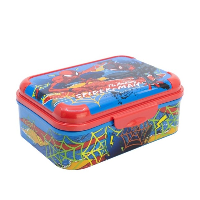 STOR ASKER LUNCH BOX SPIDERMAN MOVING TARGET