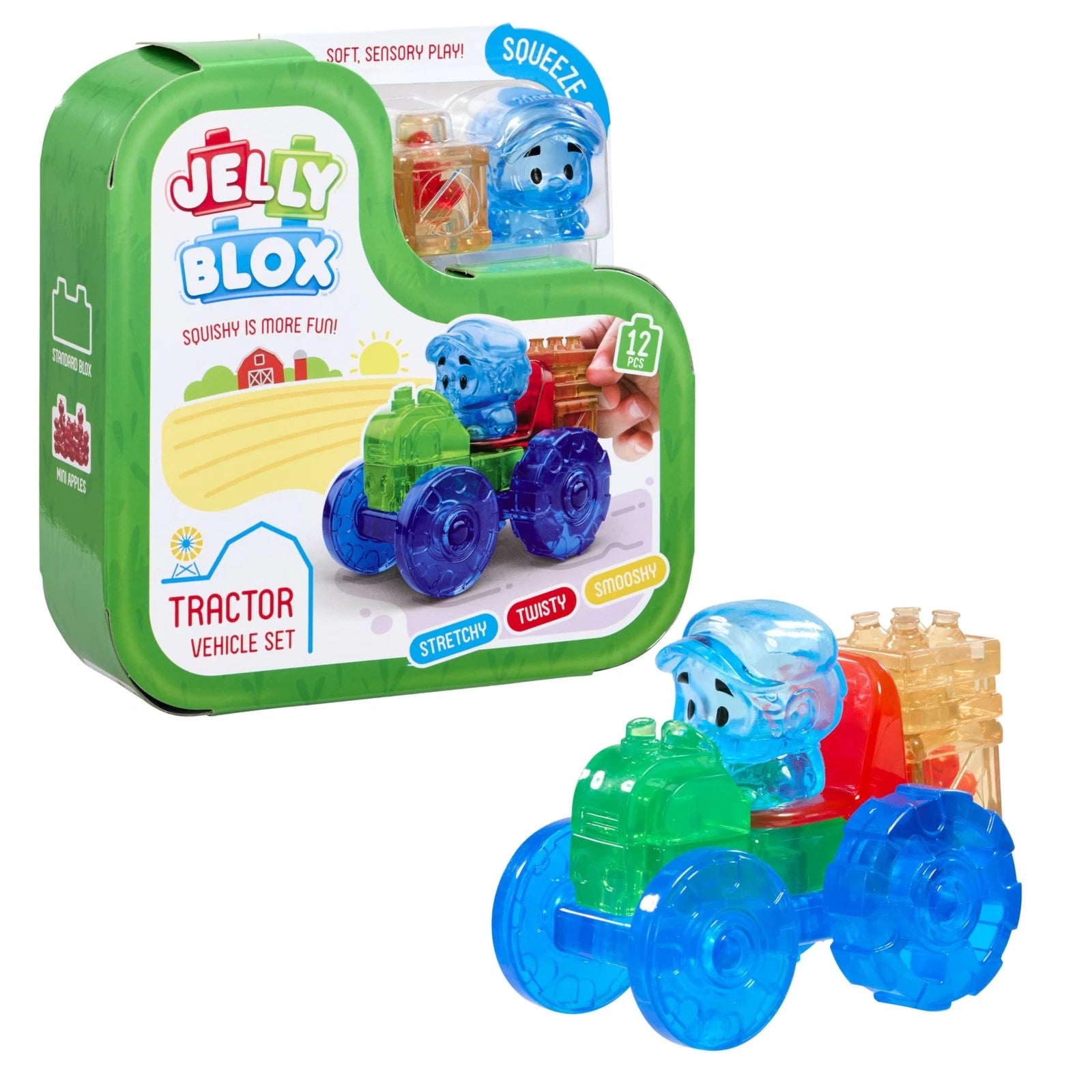Jelly Blox - Tractor Set - 12 pcs