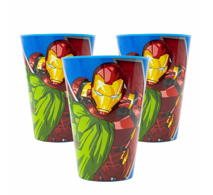 STOR LARGE EASY PP TUMBLER 430 ML AVENGERS HERALDIC ARMY 3pcs Bundle