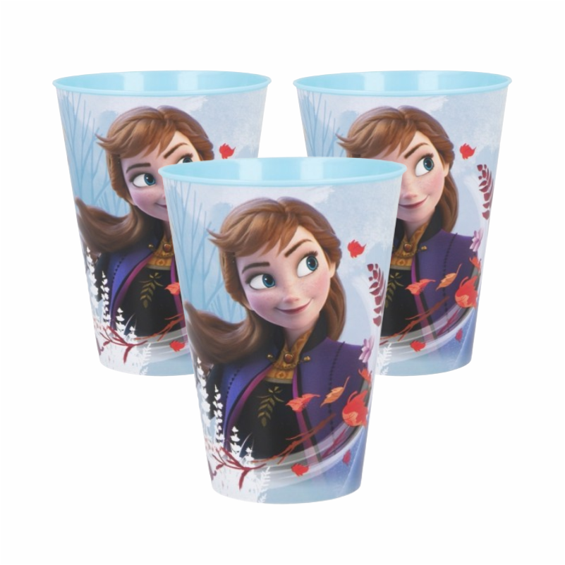 STOR LARGE EASY TUMBLER 430 ML FROZEN II BLUE FOREST 3pcs Bundle