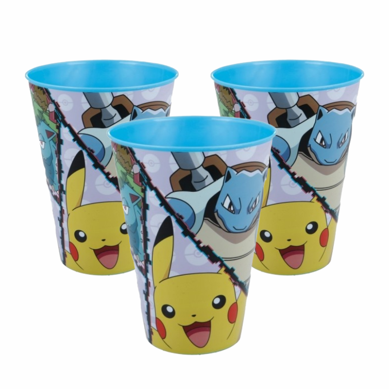 STOR LARGE EASY TUMBLER 430 ML POKEMON DISTORSION 3pcs Bundle