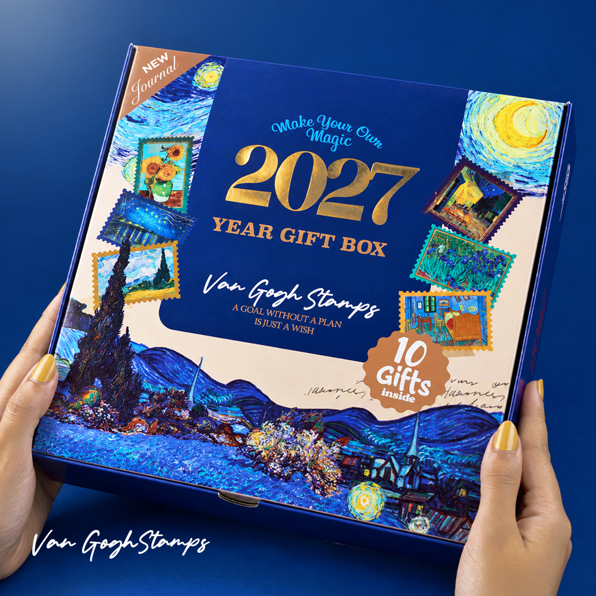 Agenda Gift Set 2027- Van Gogh Stamps