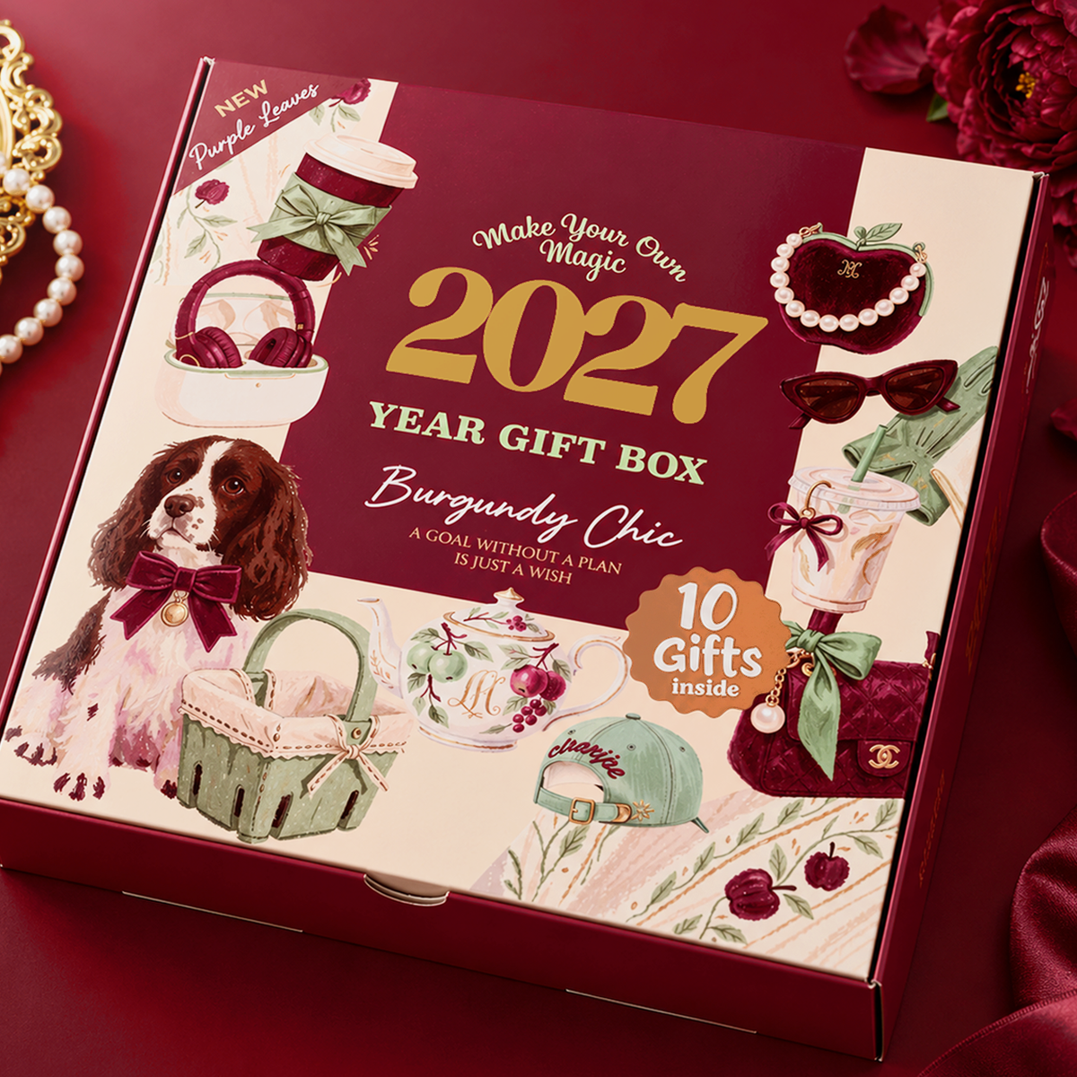Agenda Gift Set 2027 -  Burgundy Chic