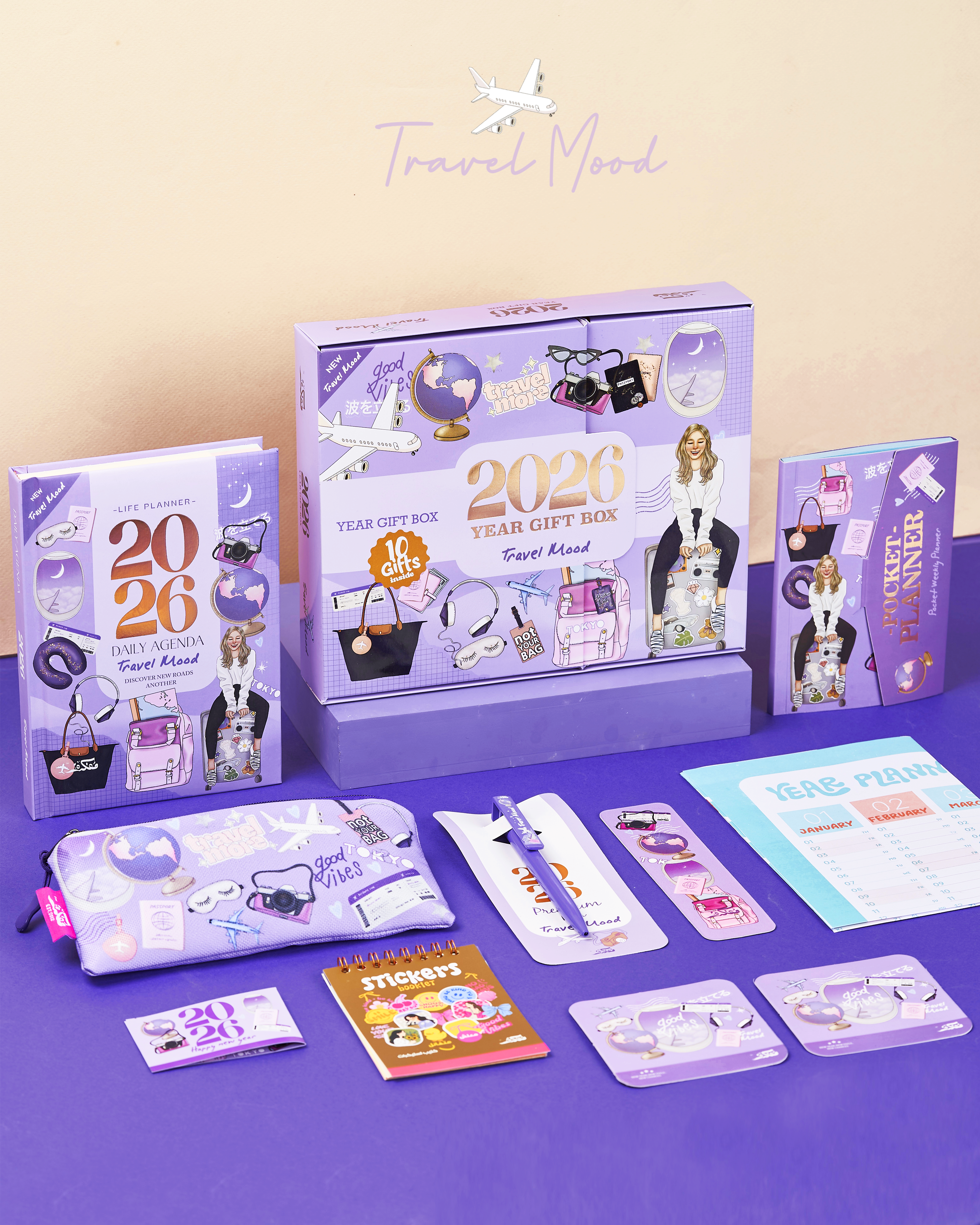 Agenda Gift Set 2026 - Travel Mood