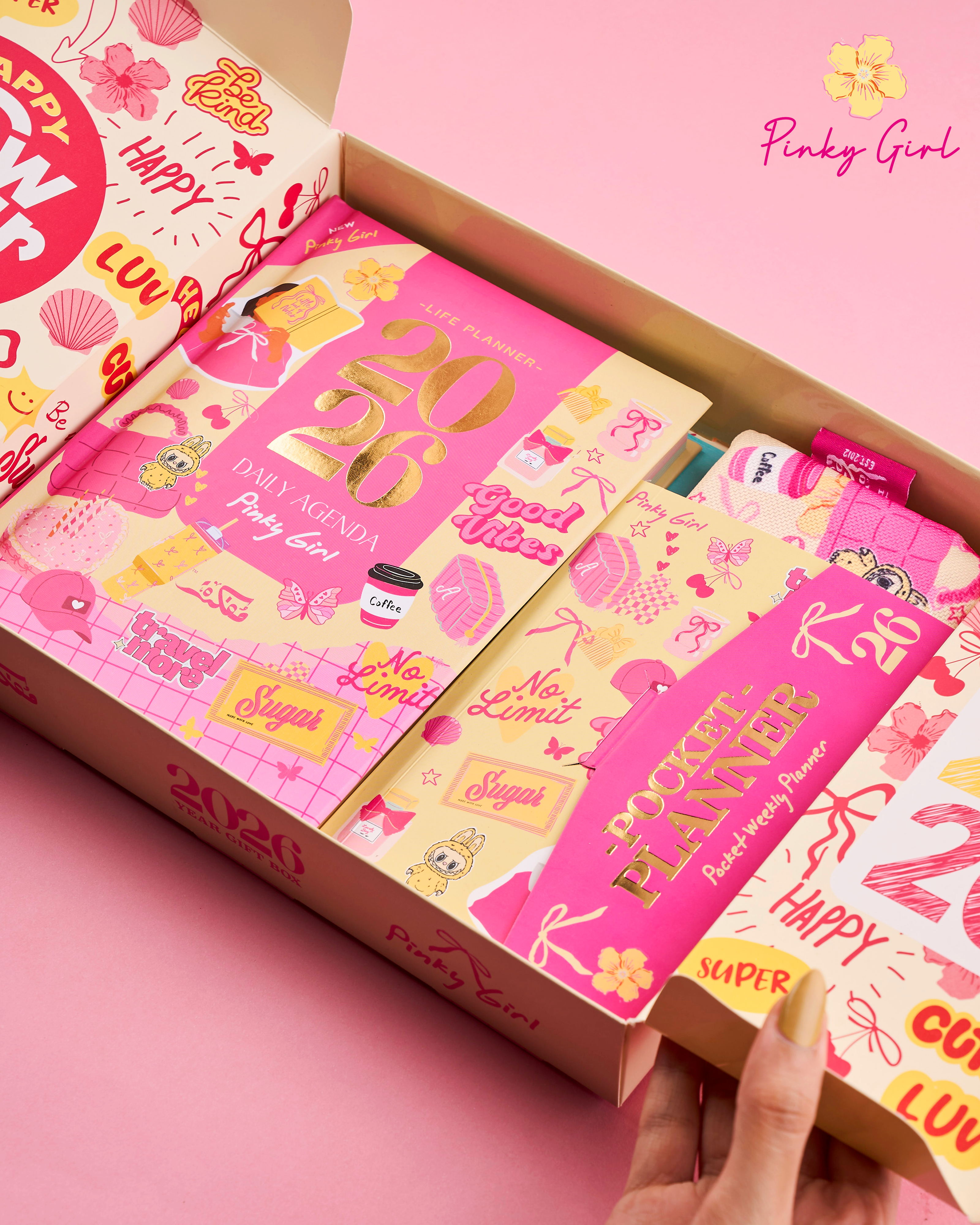 Agenda Gift Set 2026 - Pinky Girl