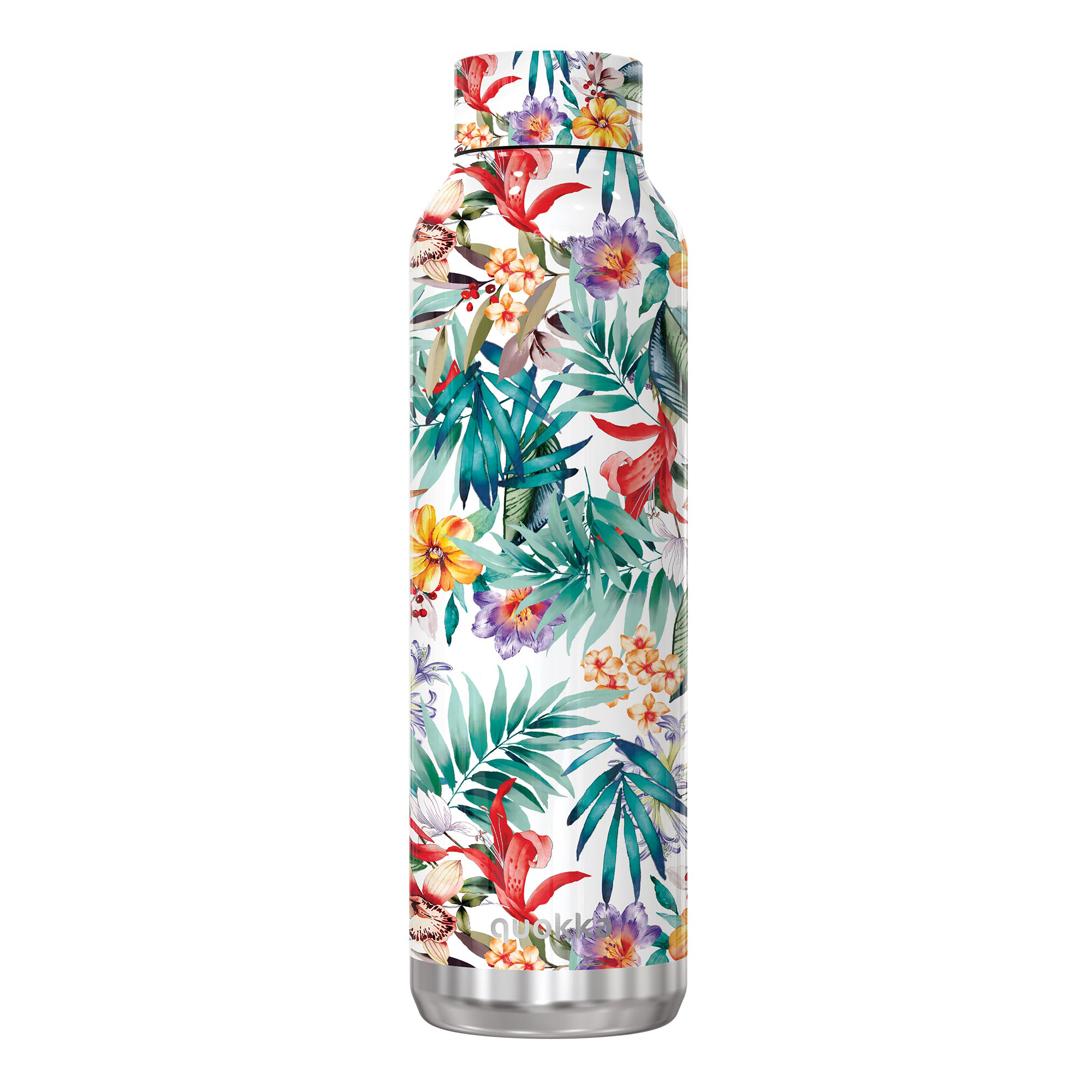 QUOKKA THERMAL SS BOTTLE SOLID ORCHID GARDEN 630 ML