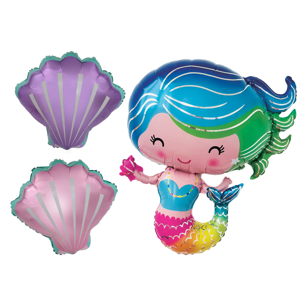 Foil Balloon Set – Mermaid Theme