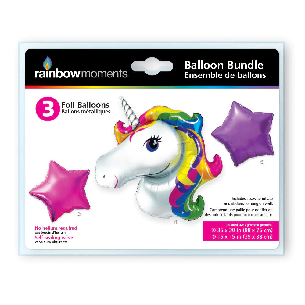 Foil Balloon Set – Unicorn Theme
