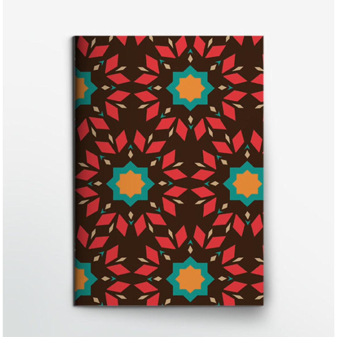 Geometric Flower Oriental notebook