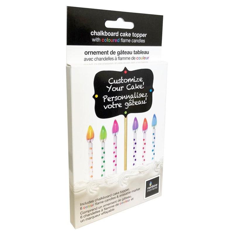 Chalkboard Cake Topper Kit – Polka-Dot Style