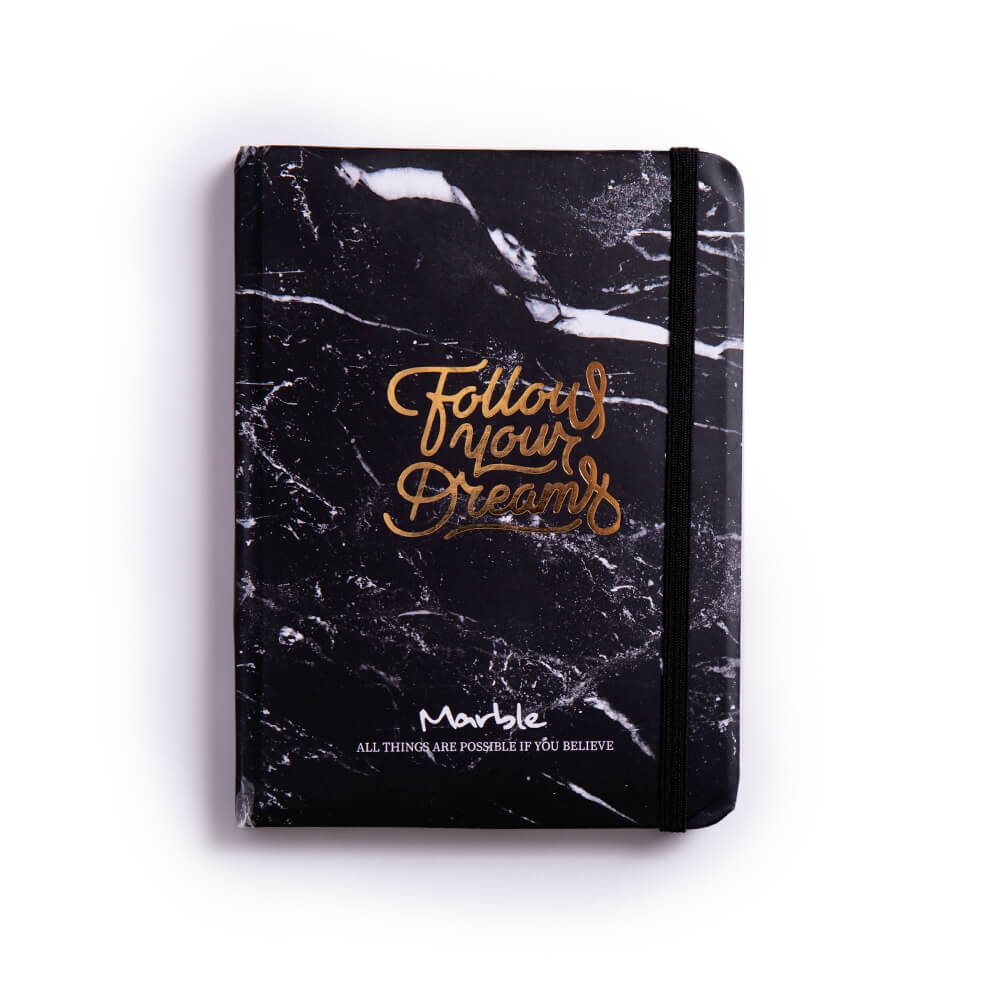 Marble Luxury Notebook Black