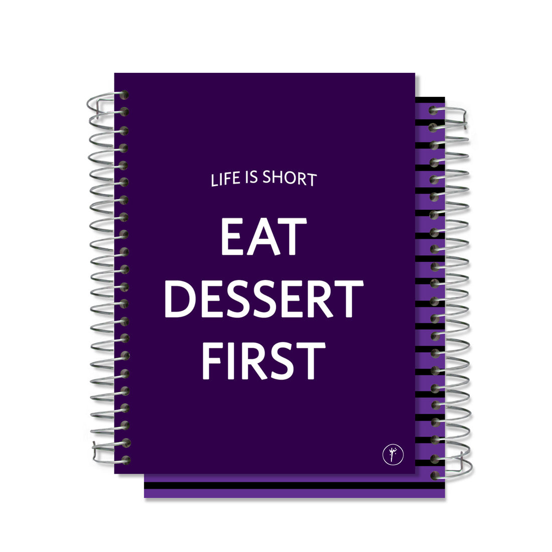 Eat Dessert First Notebook- A5 Size (Wire)