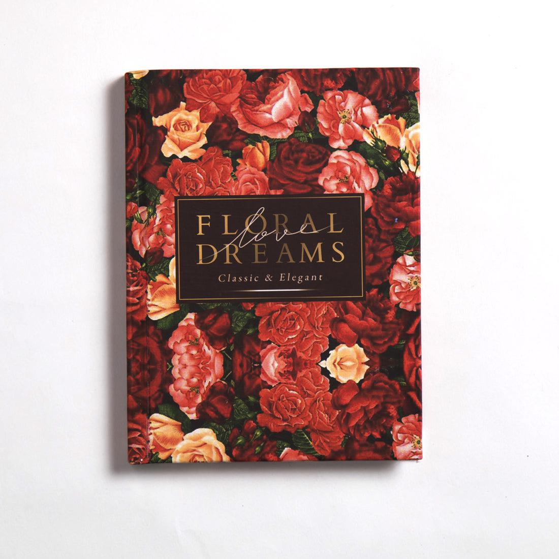 Floral Dreams Notebook- Hardcover Large