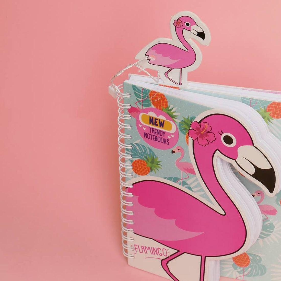 Trendy Wire Notebook Flamingo